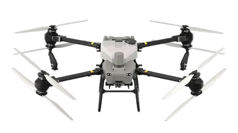 DJI AGRAS T50 con las aspas desplegadas